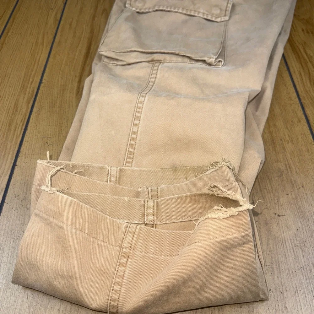 Polo Jeans Company Ralph Lauren Cargo Pants Khaki Tan Mens 36x30 Relaxed Fit‎